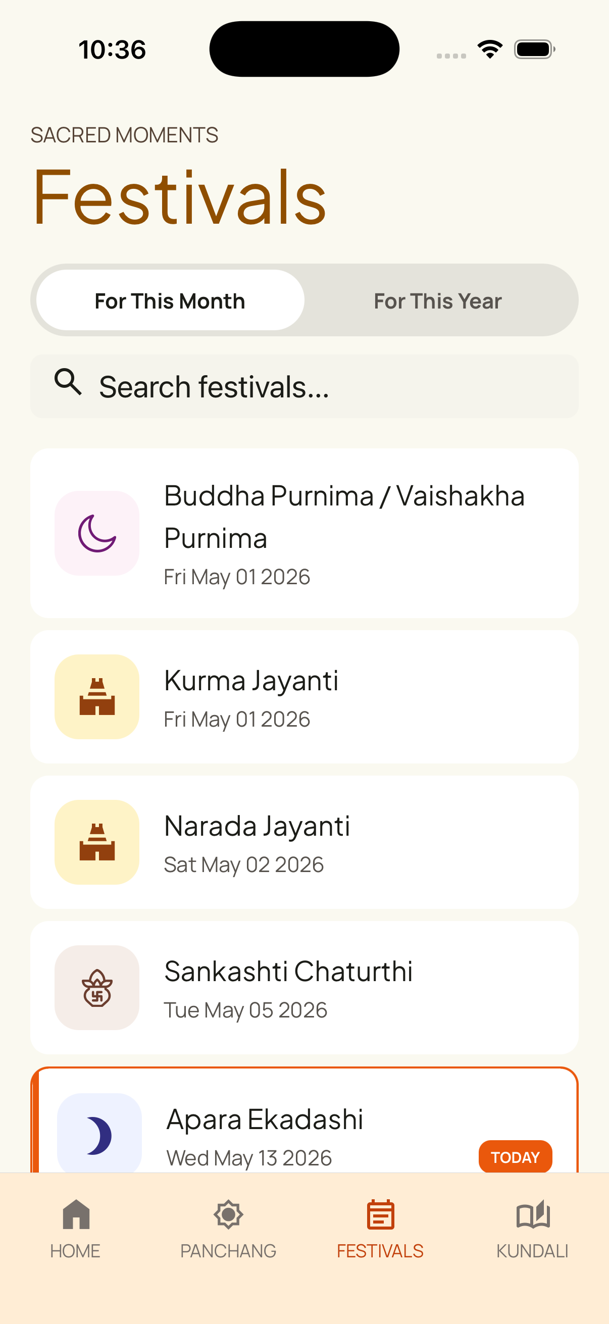 Festivals and vrats list